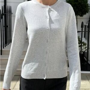 Brandy Melville Gray Cardigan 100% Cotton